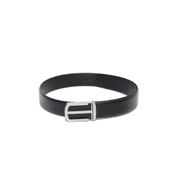 LOUIS STITCH Men Black Leather Formal Belt image 3