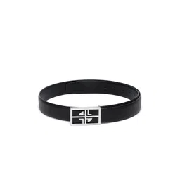 LOUIS STITCH Men Black Solid Leather Formal Belt-image-7