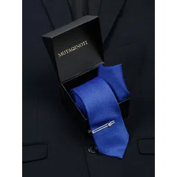 LOUIS STITCH Men Blue Checkerd Italian Silk Necktie Accessory Gift Set-picture-24