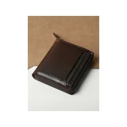 Louis Stitch Men Brunette Brown Spanish Leather Bifold Zipper Wallet-picture-15