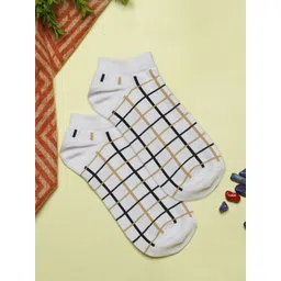 LOUIS STITCH Men Checkered Ankle Length Socks image 2