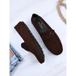 LOUIS STITCH Men Classic Handmade Suede Driving Loafers-picture-29