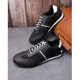 louis stitch Men Colourblock Lace-Up Sneakers-picture-17