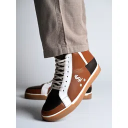 LOUIS STITCH Men Colourblocked PU Sneakers Casual Shoes-picture-18