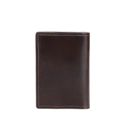 Louis Stitch Men Handcrafted Spanish Leather Three Compartment Wallet for Men image 2