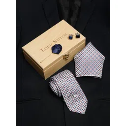 LOUIS STITCH Men Italian Silk Necktie Accessory Gift Set-picture-26