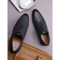 LOUIS STITCH Men Leatherette Brogue Formal Shoes-picture-35