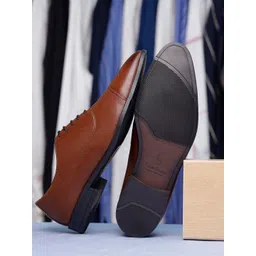 louis stitch Men Leatherette Derby Formal Shoes-picture-27