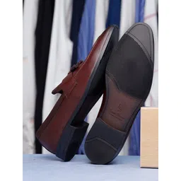 louis stitch Men Leatherette Formal Slip On Shoes Tassel Moccasins-picture-20