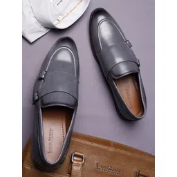 LOUIS STITCH Men Leatherette Slip On Formal Shoes-picture-37