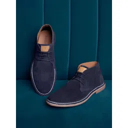 LOUIS STITCH Men Mid-Top Solid Suede Desert Boots-picture-41