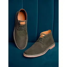 LOUIS STITCH Men Mid-Top Solid Suede Desert Boots-picture-34