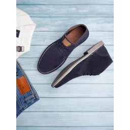 LOUIS STITCH Men Mid-Top Solid Suede Desert Boots-picture-21