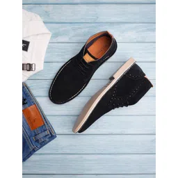 LOUIS STITCH Men Mid-Top Solid Suede Desert Boots-picture-33