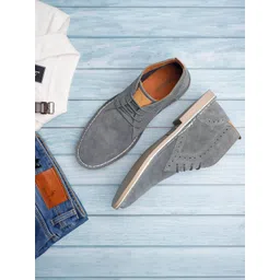 LOUIS STITCH Men Mid-Top Solid Suede Desert Boots-picture-18