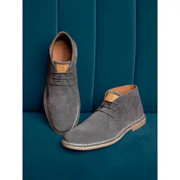 LOUIS STITCH Men Mid-Top Solid Suede Desert Boots-picture-25