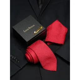 LOUIS STITCH Men Printed Italian Silk Necktie Accessory Gift Set-picture-35