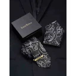 LOUIS STITCH Men Printed Italian Silk Necktie Accessory Gift Set-picture-40