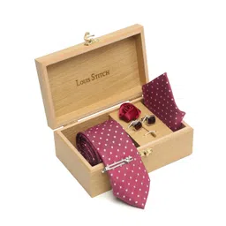 LOUIS STITCH Men Printed Italian Silk Necktie Accessory Gift Set-picture-18