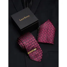 LOUIS STITCH Men Printed Necktie Accessory Silk Gift Set-picture-41