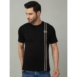 LOUIS STITCH Men Pure Cotton Striped T-shirt-picture-33