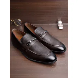 LOUIS STITCH Men Round Toe Leather Formal Moccasin Shoes-picture-28