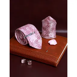 LOUIS STITCH Men Silk Printed Necktie Accessory Gift Set-picture-17