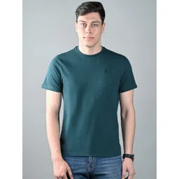 LOUIS STITCH Men Solid Round Neck Cotton T-shirt-picture-37