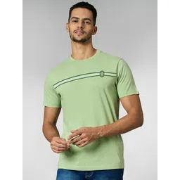 LOUIS STITCH Men Super Combed Cotton Striped Round Neck T-shirt-picture-35