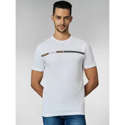 LOUIS STITCH Men Super Combed Cotton Striped Round Neck T-shirt-picture-37