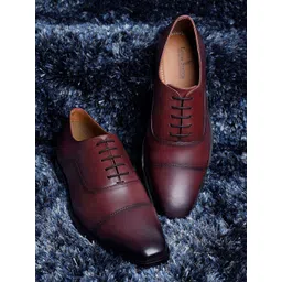 LOUIS STITCH Men Textured Genuine Leather Formal Oxfords-picture-32