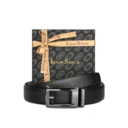 LOUIS STITCH Men Textured Leather Formal Belt-picture-33