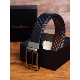 LOUIS STITCH Men Textured Leather Reversible Formal Belt-picture-17