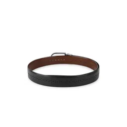 LOUIS STITCH Men Textured Leather Reversible Formal Belt image 3