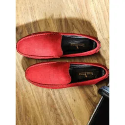 LOUIS STITCH Men Textured Lightweight Suede Leather Penny Driving Shoes-picture-15