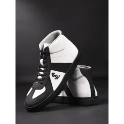 Louis Stitch Men's Black & White Casual Lightweight Comfortable Lace-Up Sneakers-picture-31