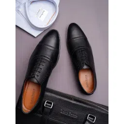 Louis Stitch Men's Black Oxford Shoes-picture-26