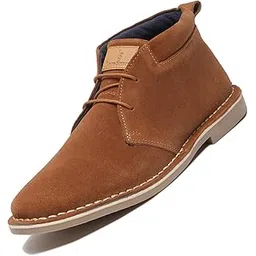 louis stitch Men's Cider Tan Italian Suede Leather Stitch Down Desert Boots Chukka Style Handmade Cushioned Ankle Boot for Men Biking Hiking (SDSUCKCUTN)-picture-11