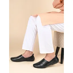 Louis Stitch Men's Jet Black Casual Juttis-picture-43