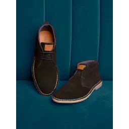 Louis Stitch Men's Jet Black Chukka Boots-picture-24