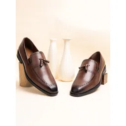 LOUIS STITCH Men's Leatherette Dual Tone Shade Formal Shoes-picture-12