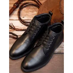 Louis Stitch Men's Obsidian Black Derby Boots-picture-24