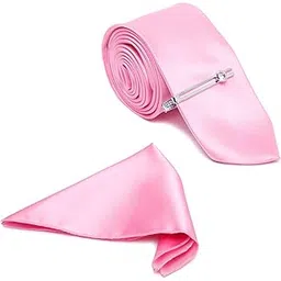 louis stitch Mens Plain Solid Silk Suit Necktie Set With Pocket Square (Czech) (LSTE-CP-PL)-picture-16