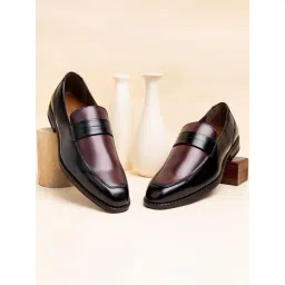 Louis Stitch Men's Rosewood Formal Loafers-picture-42