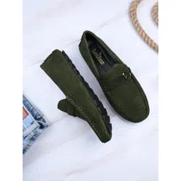 Louis Stitch Men's Seaweed Green Casual Loafers-picture-12