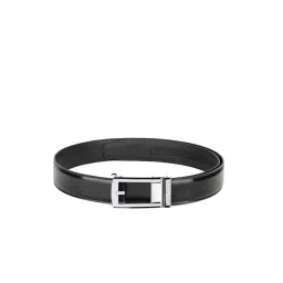 Louis Stitch Midnight Black Leather Solid Belt-picture-20
