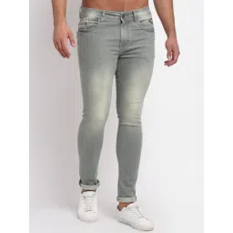 Louis Stitch Olive Grey Slim Fit Jeans-picture-29