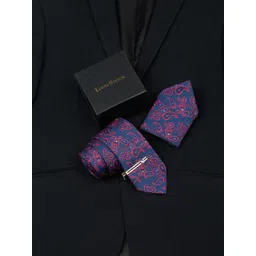 LOUIS STITCH Printed Italian Silk Necktie Accessory Gift Set-picture-26