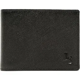 louis stitch Safiano Leather Bifold Wallet for Men | Black RFID Blocking Wallet Purse with 8 Card Slots, 1 Zip Pocket for Coin and 2 Main Compartments(WL-SF-EXJB)-picture-15