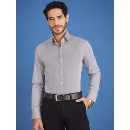 Louis Stitch White And Black Cotton Regular Fit Printed Shirt-picture-46